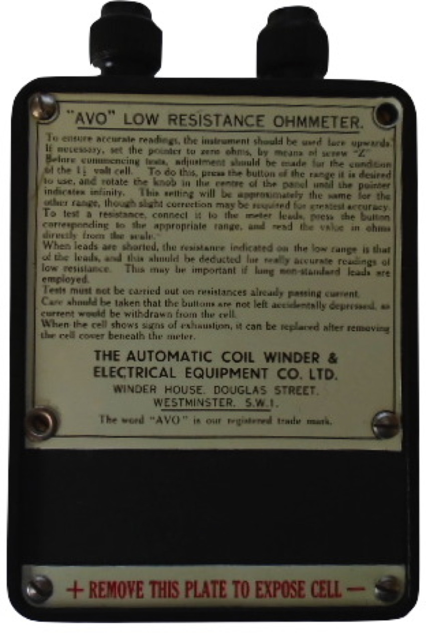 AVO low resistance ohmmeter