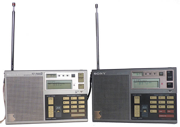 Sony model ICF-7600D and 7600DS Sony model ICF-7600D and 7600DS