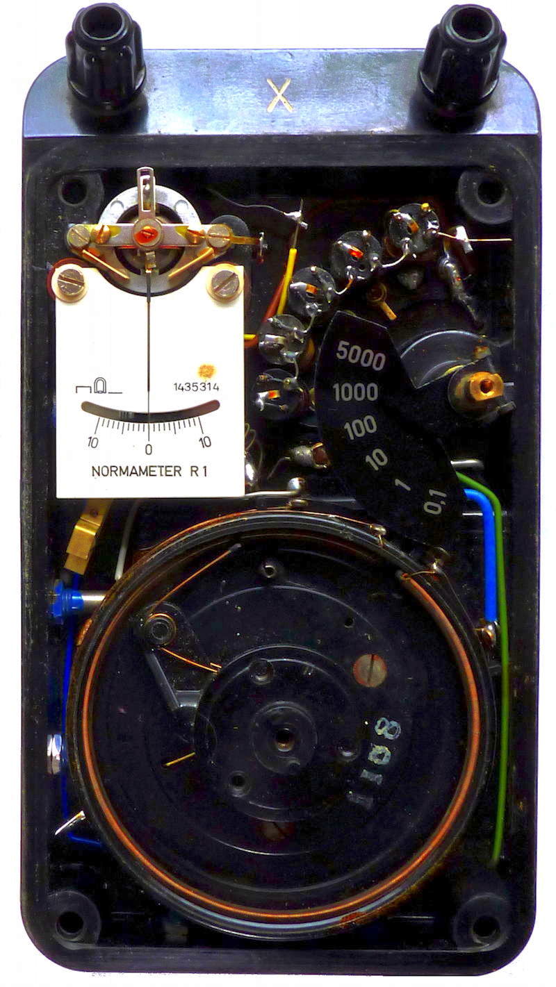 Front panel of the instrument